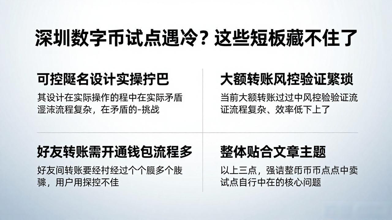数字人民币商户使用体验_深圳数字货币的缺点_深圳数字人民币试点问题