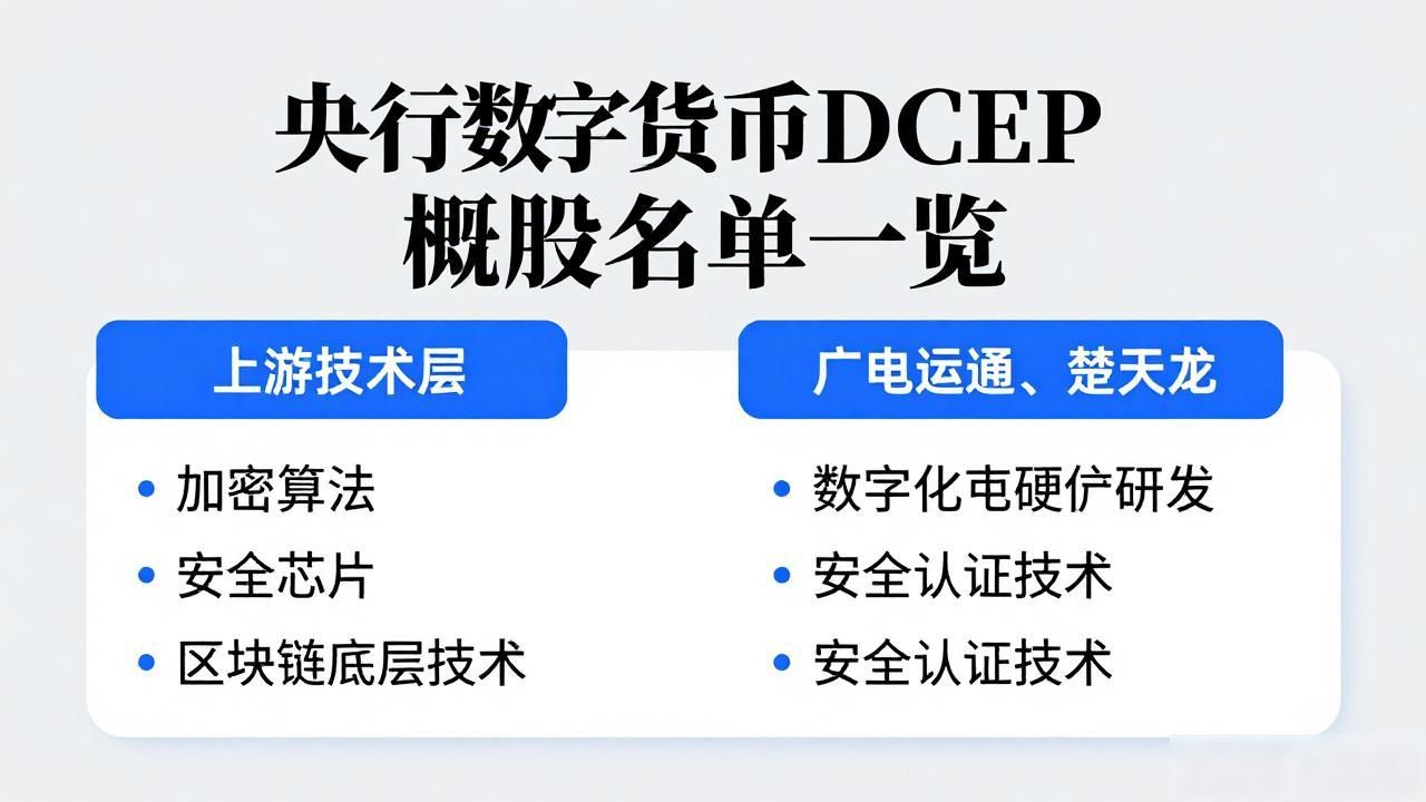 DCEP概念股名单_央行数字货币dcep 概念股_数字人民币产业链投资机会