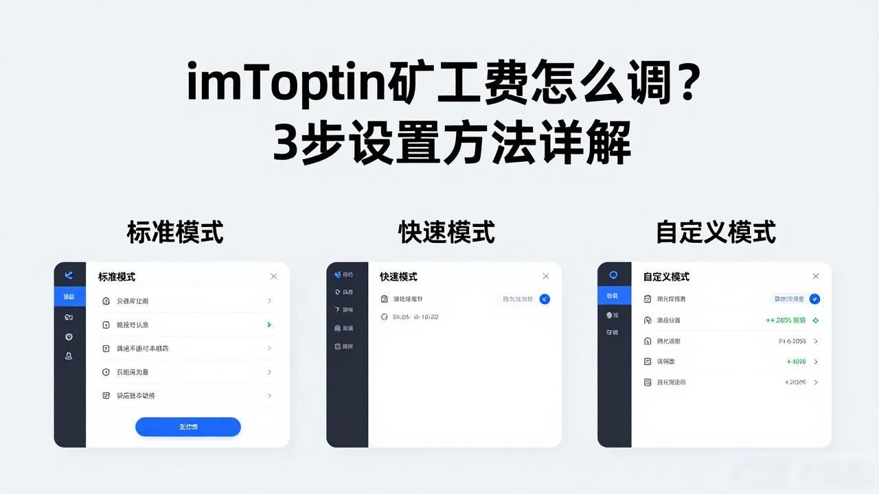 imtoken怎么换矿工费_imToken调整矿工费_不同链矿工费机制差异