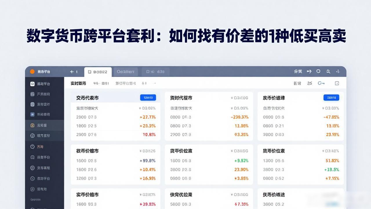 数字货币套利操作_数字货币价差交易_找有价差的数字货币