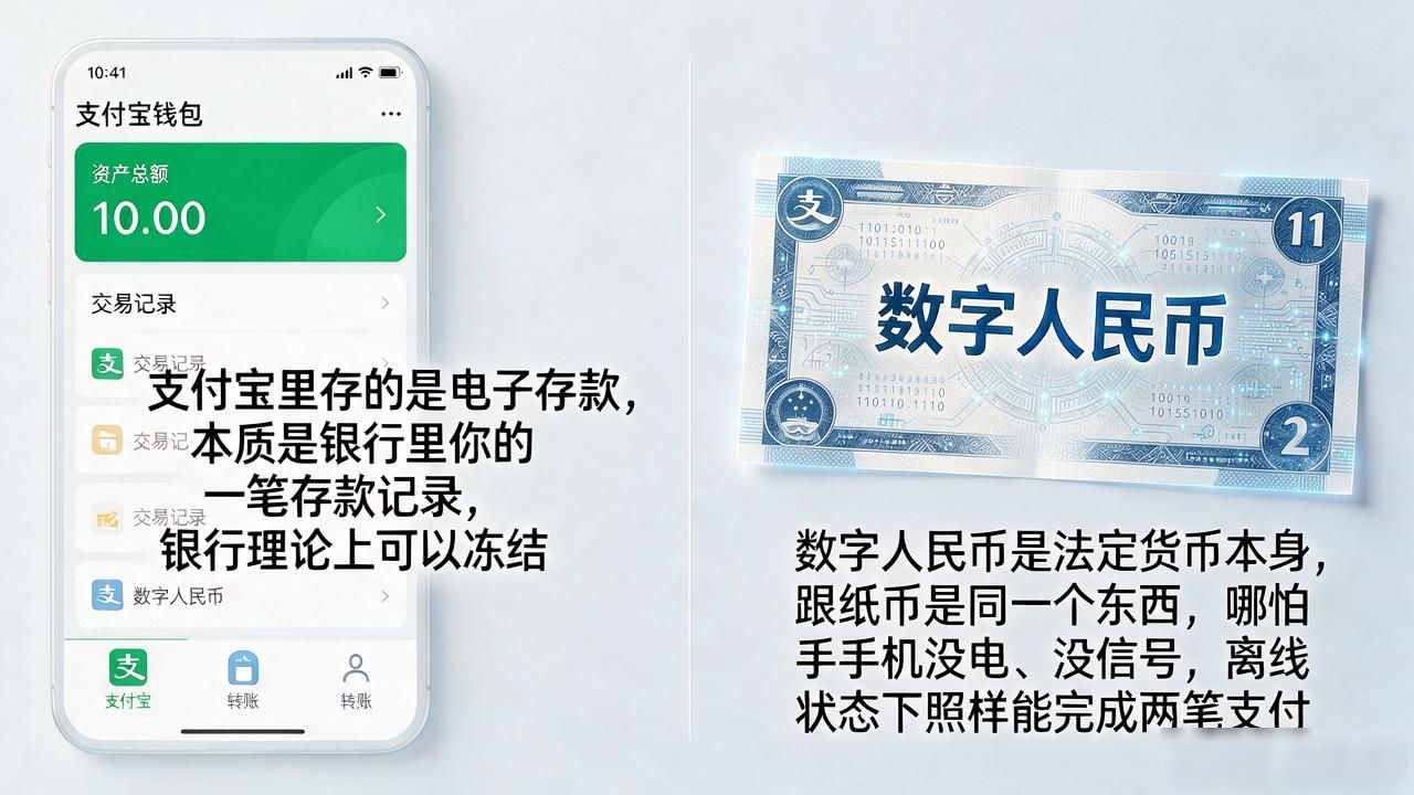 央行的数字货币多少钱_数字人民币和纸币1:1等值吗_数字人民币与支付宝微信钱包的区别