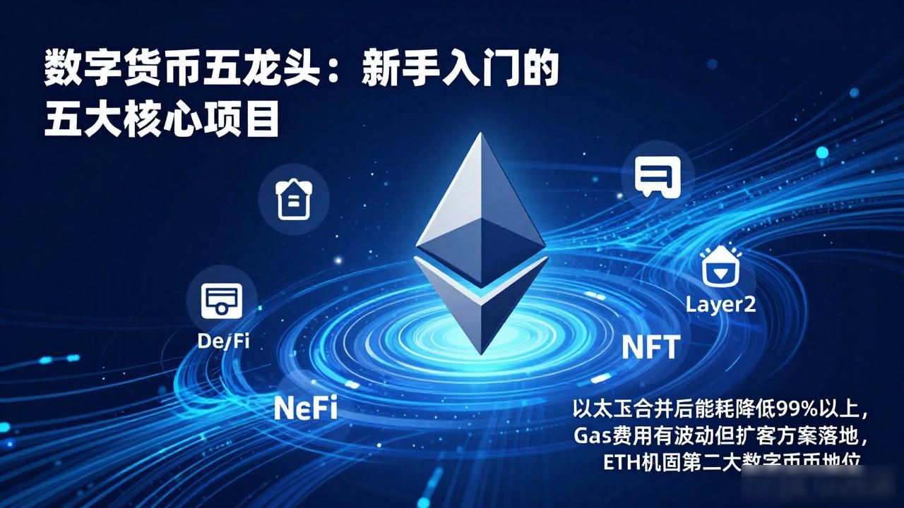 数字货币五龙头_2026年数字货币市场龙头币种发展前景_2026年比特币以太坊Solana等主流数字货币分析