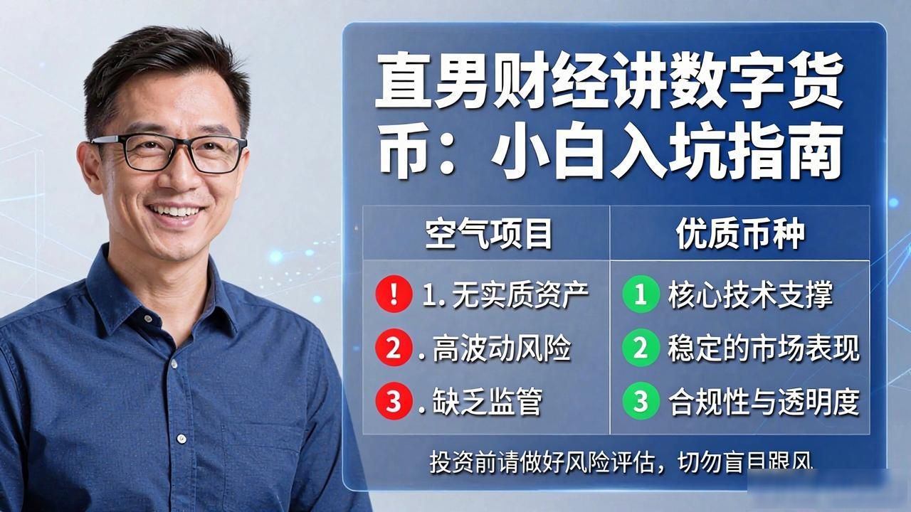 数字货币真实情况讲解 新手炒币避坑指南 区块链加密资产科普_直男财经讲数字货币