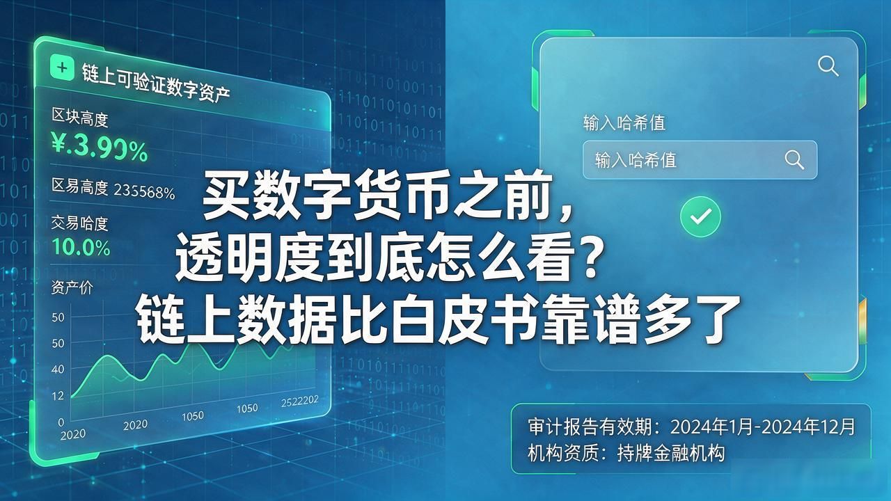 区块链审计透明度_链上数据公开验证_数字货币透明度