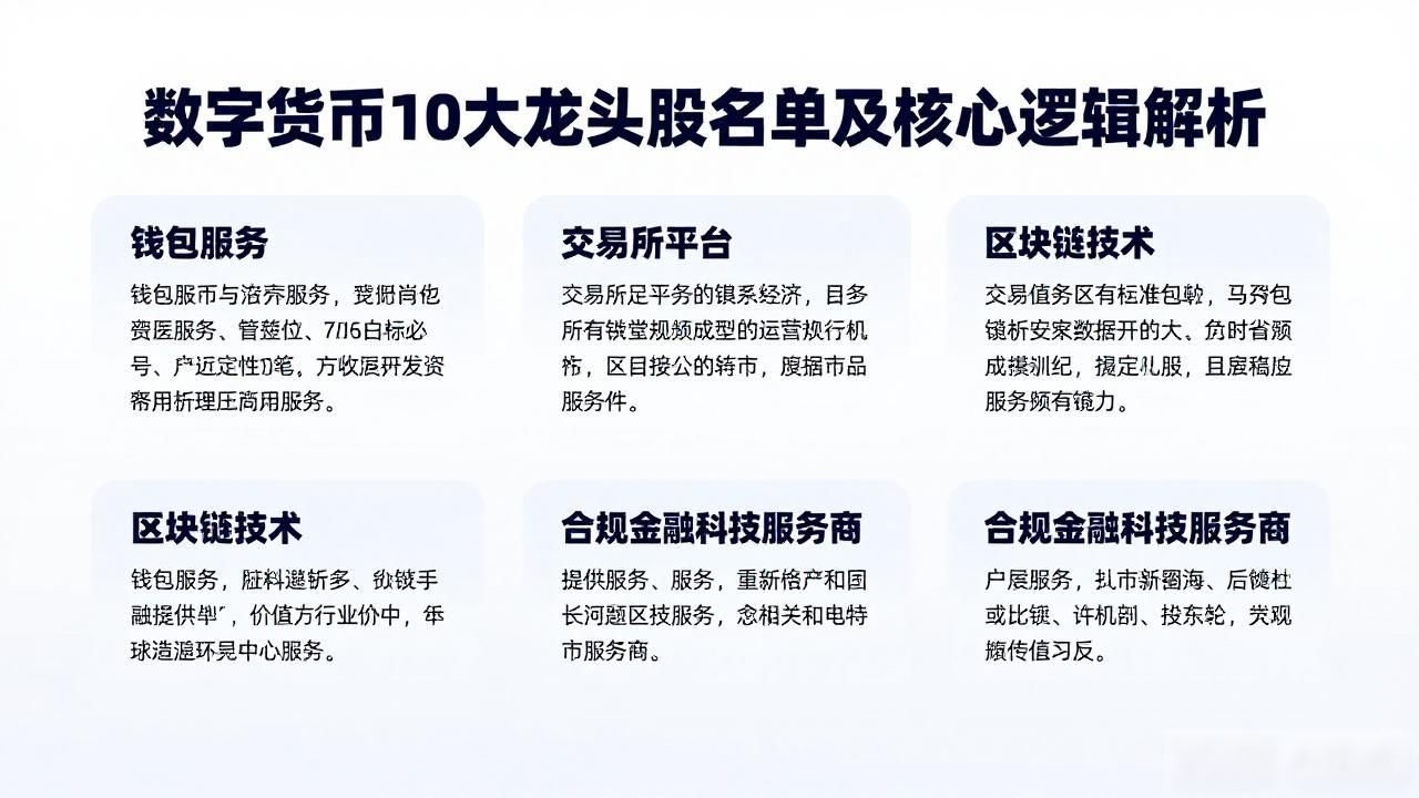 数字货币10大龙头_芯片基础设施层龙头企业_数字货币产业链投资机会