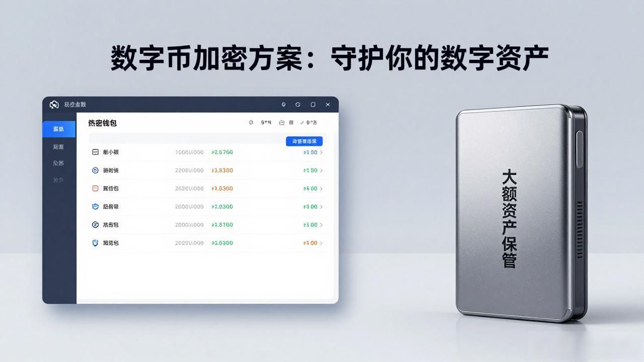数字货币加密方案_数字货币冷钱包安全存储_硬件钱包私钥保护