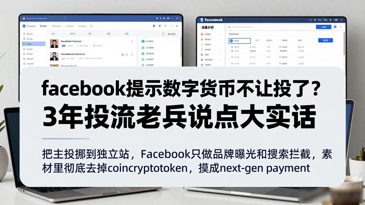 Facebook投流数字货币合规策略_Meta广告敏感词规避技巧_facebook提示数字货币