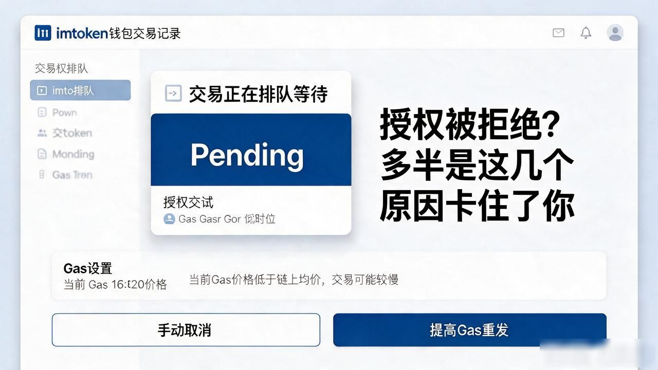 imtoken钱包授权被拒绝_imtoken连接dApp授权被拒绝原因_imtoken授权交易失败排查方法