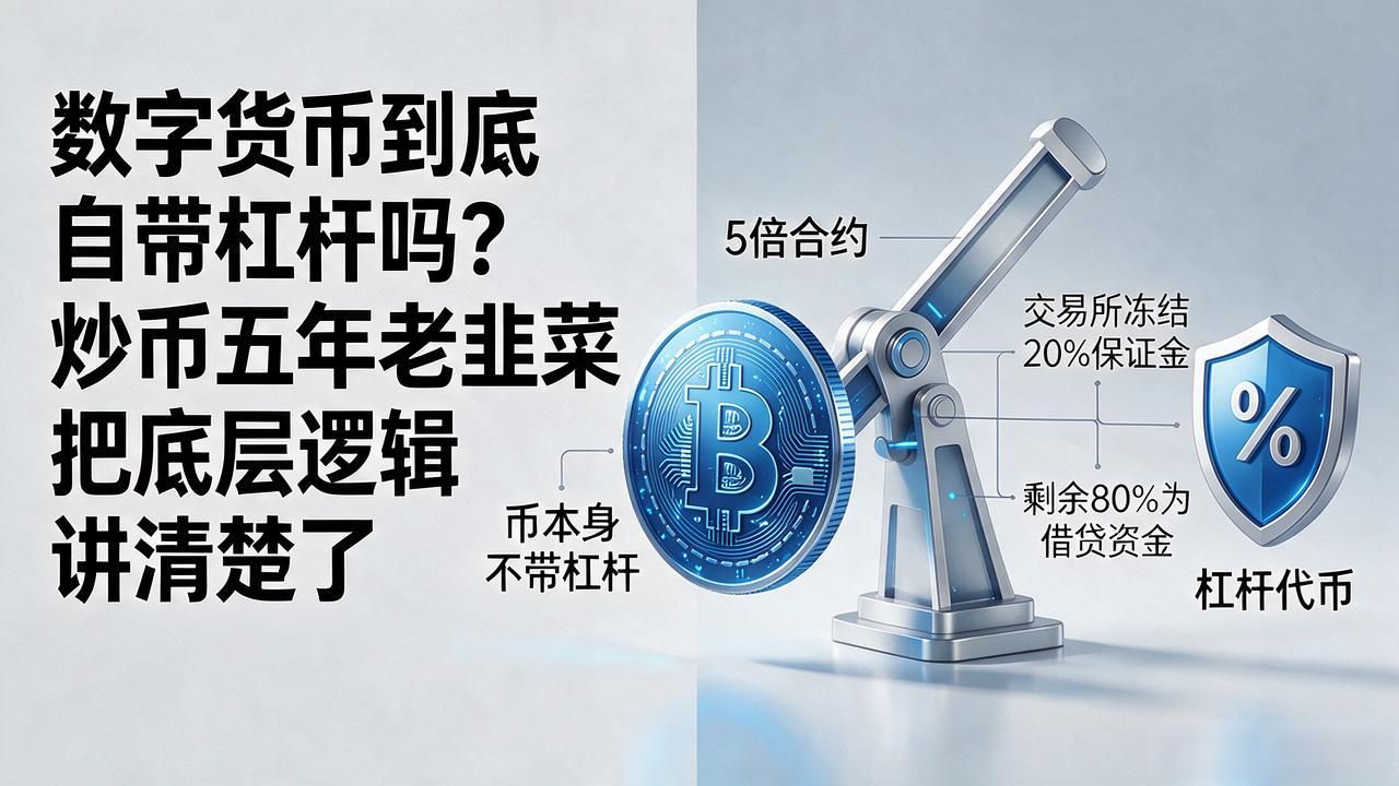 数字货币自带杠杆吗_数字货币是否自带杠杆_现货与合约杠杆区别