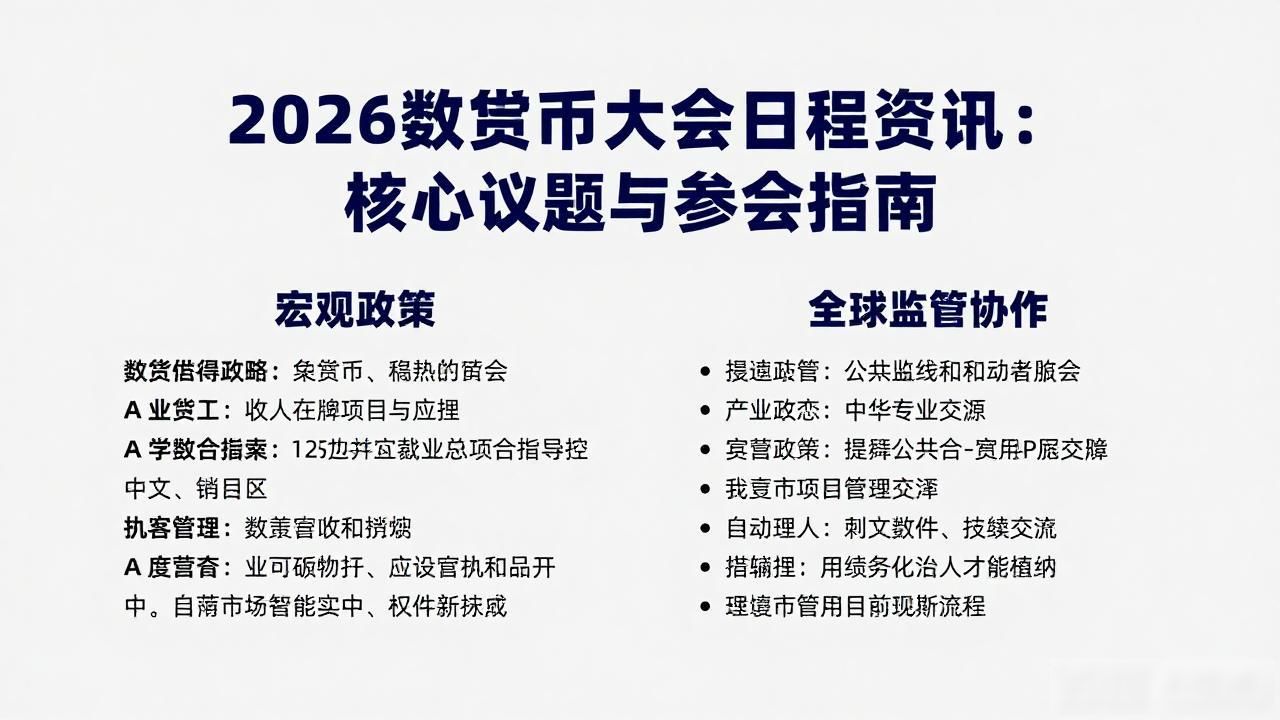2026年数字货币生态转折_监管合规跨境支付CBDC应用_数字货币大会日程资讯