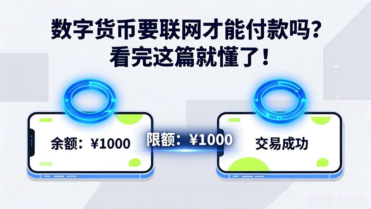数字货币要联网付款吗_数字货币离线支付技术_数字货币联网付款