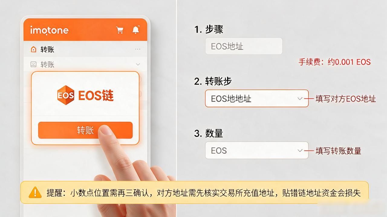 imToken转账EOS注意事项_imToken添加EOS网络教程_imtoken怎么转eos