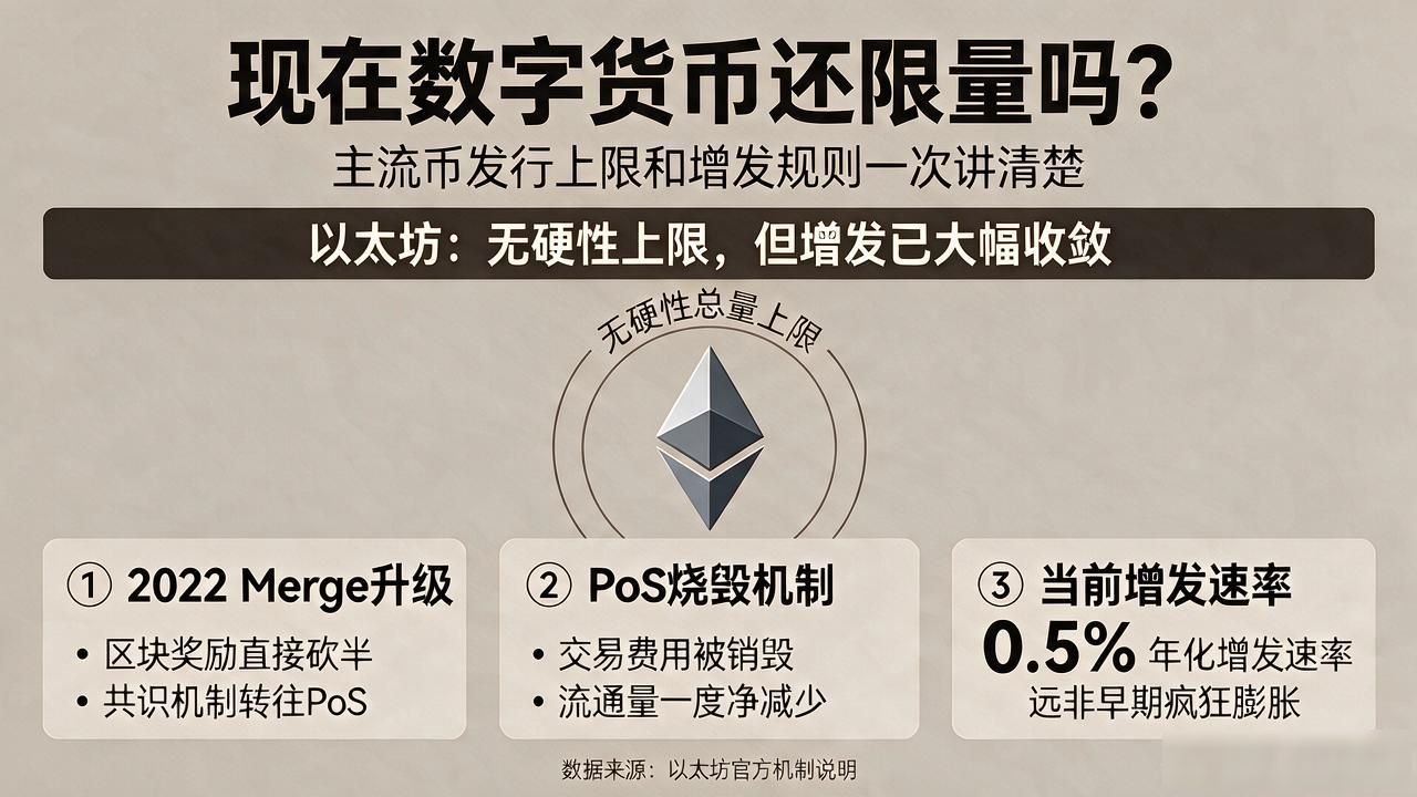 比特币2100万枚硬上限机制_数字货币不限量吗现在_以太坊无总量上限增发率