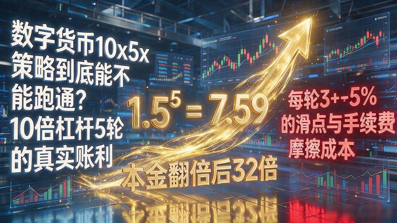 合约交易风险验算_数字货币10x5x_10倍杠杆5轮复利算法