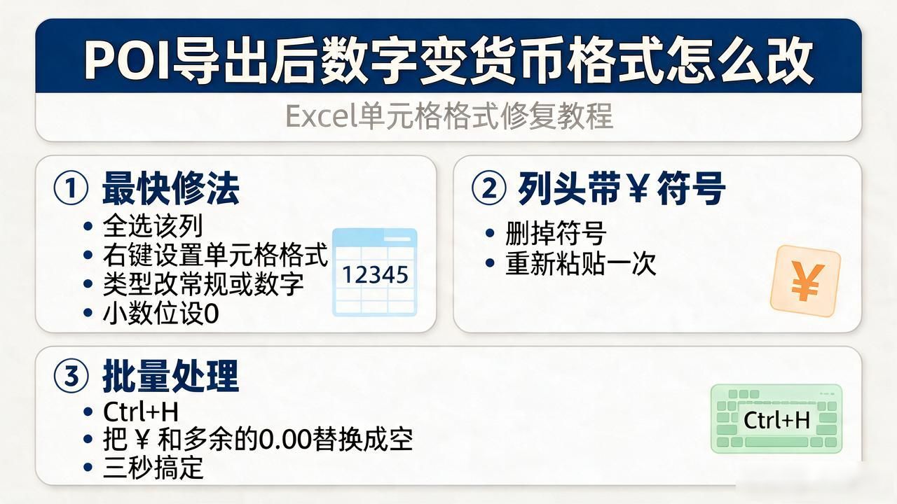 POI数据整理 Excel货币格式转换 CSV导出技巧_poi导出时数字变成货币格式