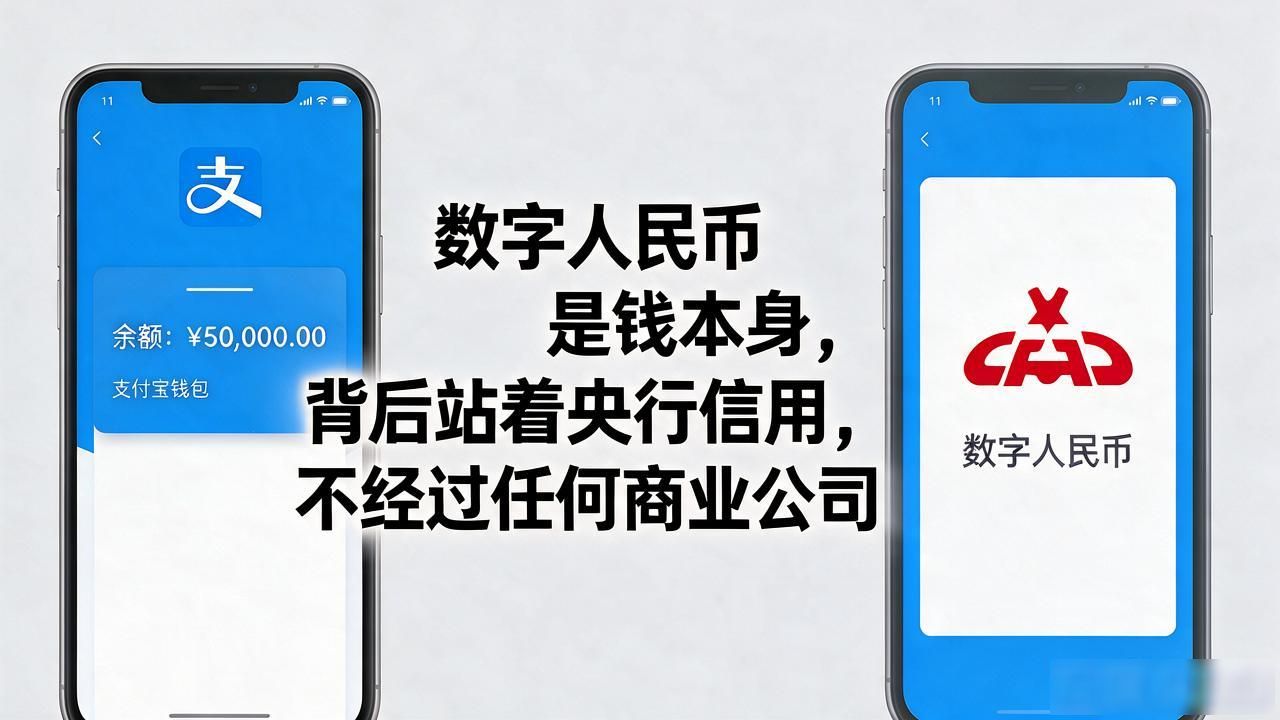 数字人民币与微信支付宝区别_银行数字人民币推广_中国实行的数字货币